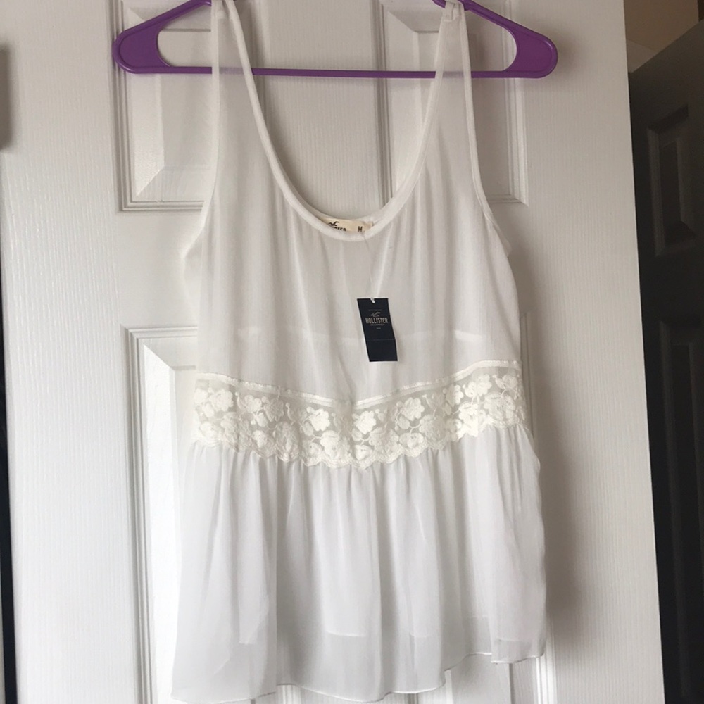 Flowy, sheer, Hollister top.